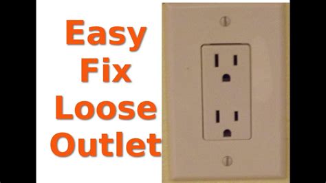 how to tighten loose electrical box|electrical outlet too tight.